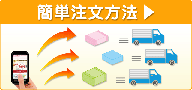 個別配送が多い方はこちら　住所録で簡単に注文できます