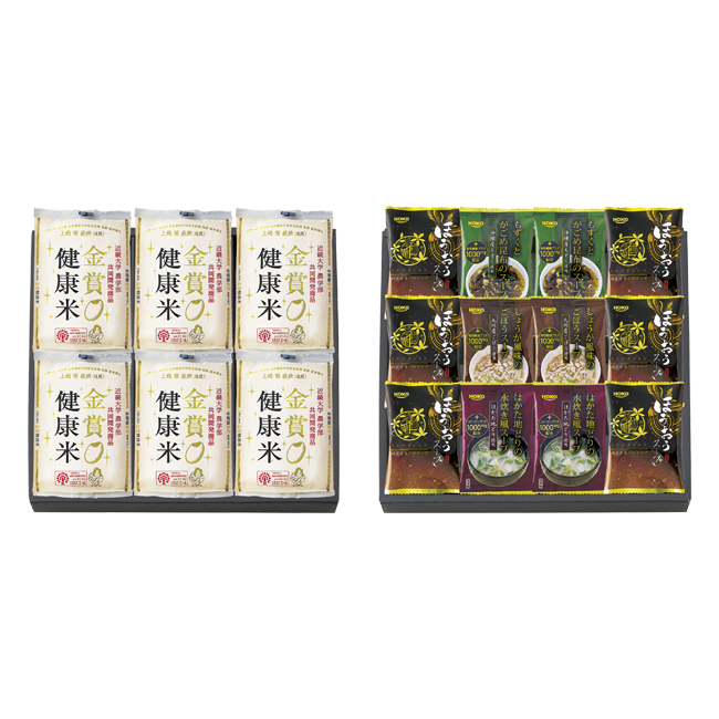 千莉菴 からだにやさしさ+ 国産フリーズドライ ほうおうスープ 「金賞健康米」セット No.60