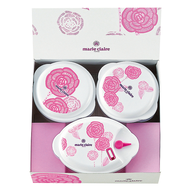 【送料無料】 マリ・クレール　電子レンジ容器3Pc　No.10