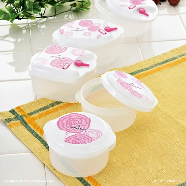 【送料無料】 マリ・クレール　電子レンジ容器5pc　No.20