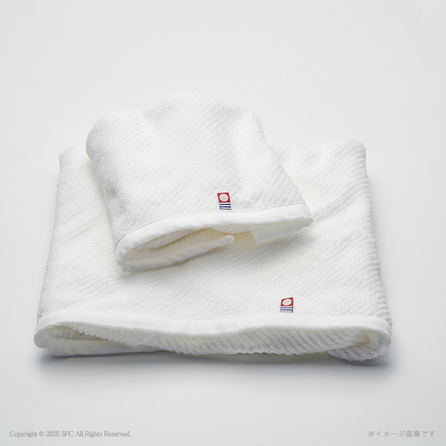 【送料無料】 今治　The　WHITE　バス2P・フェイス2Pタオルセット　No.80