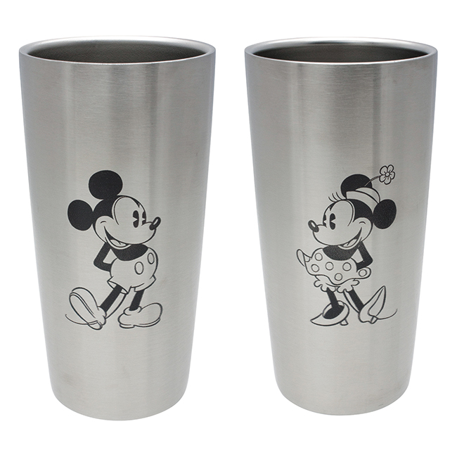 ディズニー　WD　ステンレス真空タンブラーセットS2（ミッキー＆ミニー）　440ml　No.35　割引き商品