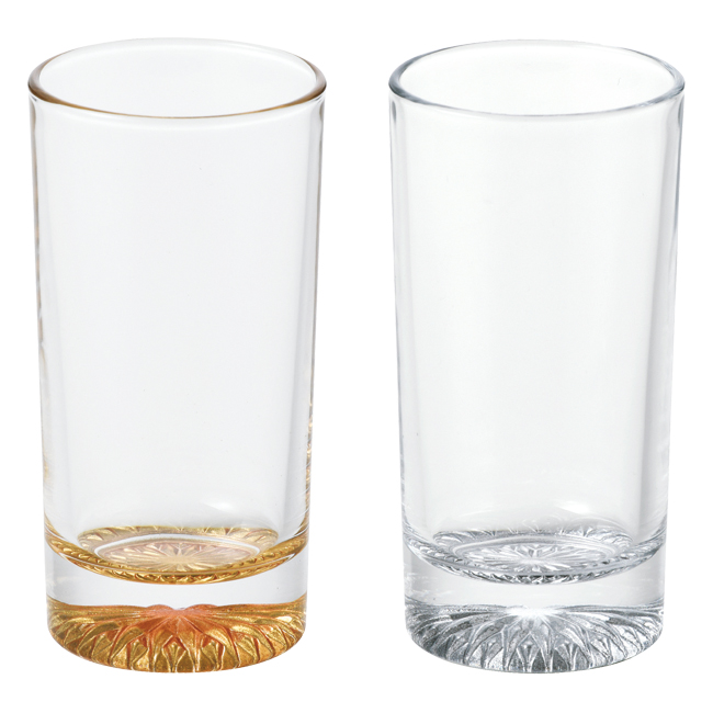 ぬりもんde　Verre　ゴールド＆シルバー　タンブラーグラスペア　No.45　割引き商品