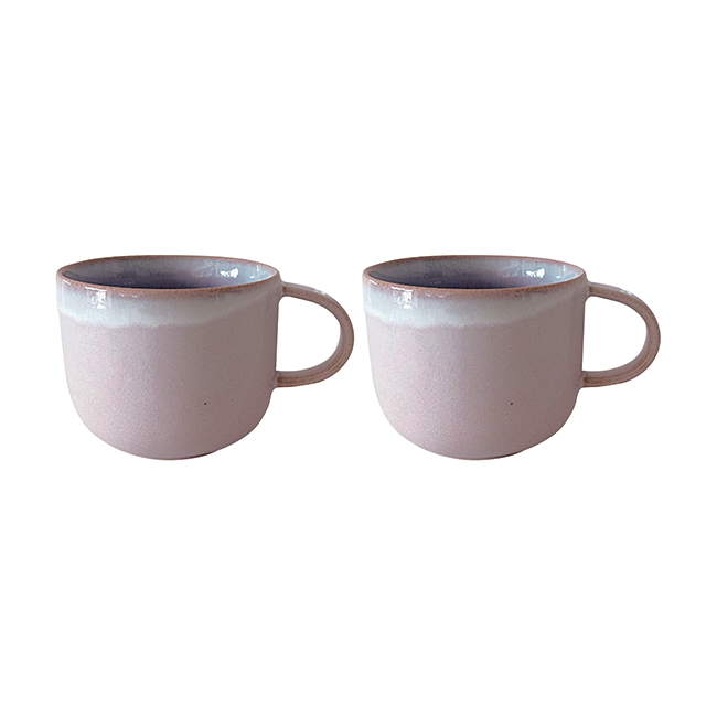 萩焼　ペアマグカップ　No.50　（モモイロ）　割引き商品