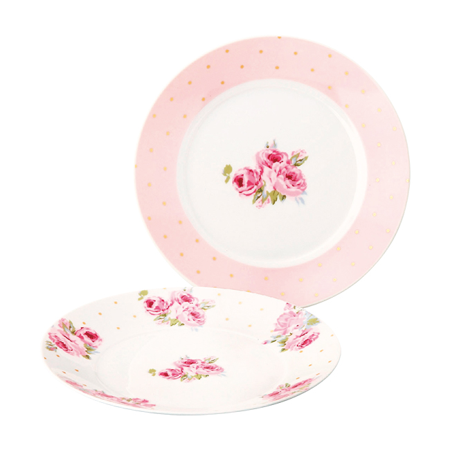 ローラ　アシュレイ　ペアケーキプレートセット　No.25　割引き商品