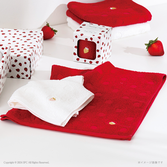 Strawberry　Soft　フェイスタオル2P　No.20　割引き商品