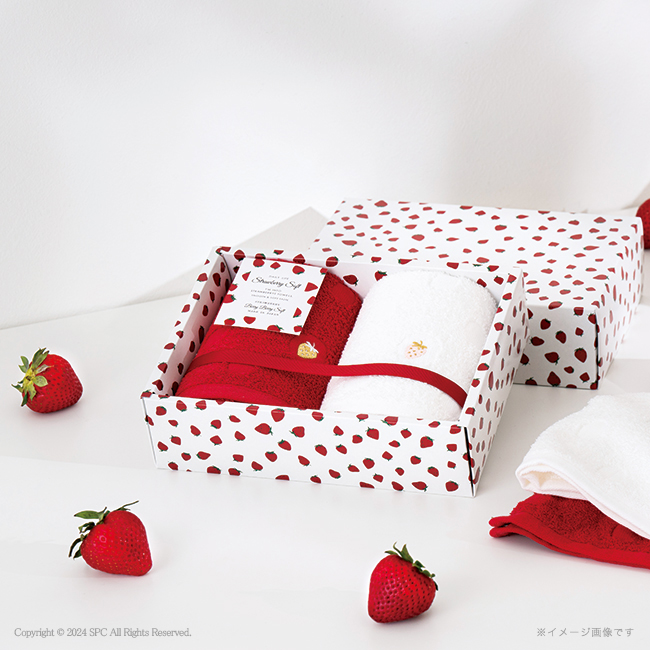 Strawberry　Soft　フェイスタオル2P　No.20　割引き商品